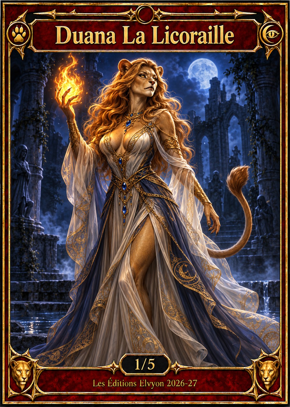 Duana la Licoraille, mage femme lionne
