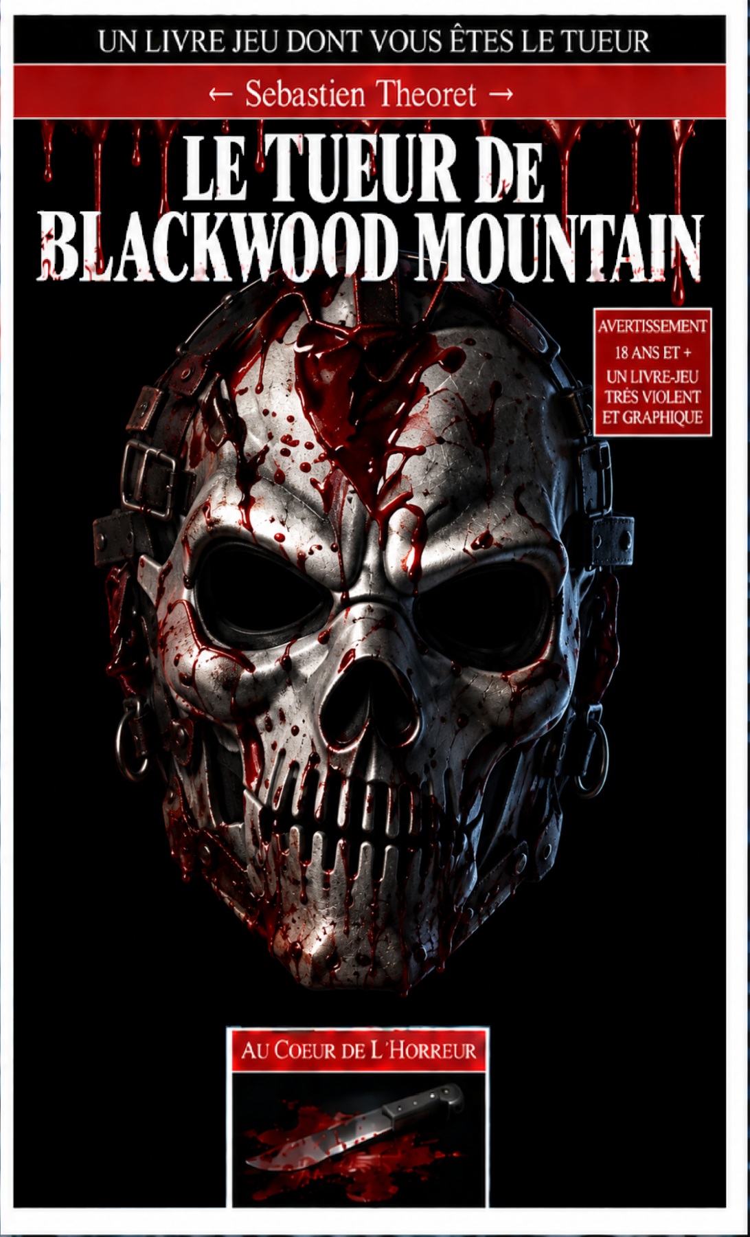 Le Tueur de Blackwood Mountain, couverture au masque, édition limitée